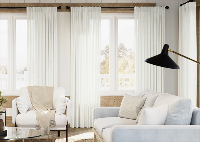 Teramo Voile, Balmy White - Made to Measure Curtains - Image 3